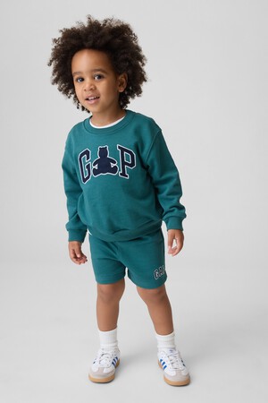 LOGO BEAR FT CREW / SHORT SET