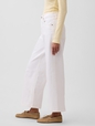 High Rise Stride Wide-Leg Ankle Jeans