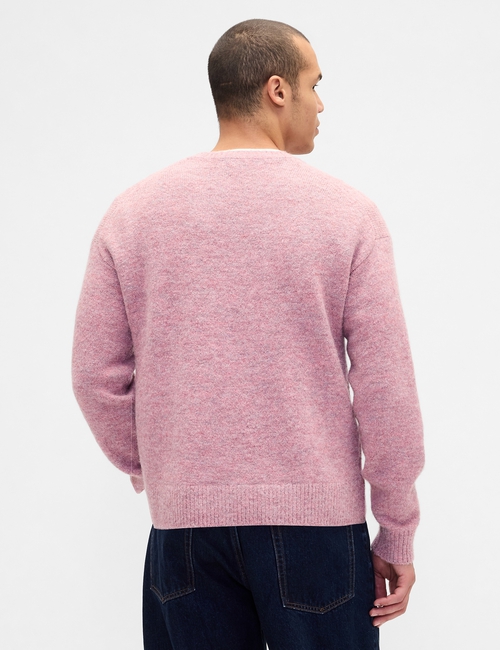 Relaxed V-Neck Crop Sweater