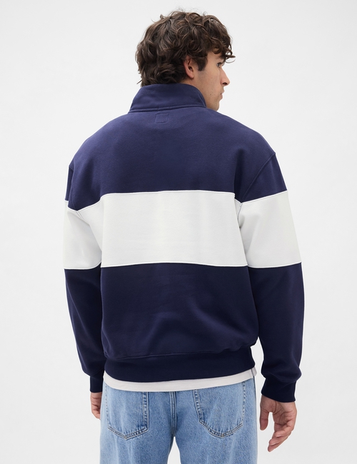 VintageSoft Colorblock Logo Half-Zip Pullover