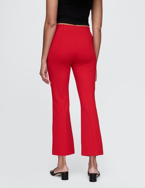 High Rise Ponte Crop Kick Pants