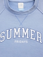 GAP X SUMMER FRIDAYS LOGO TERRY FLEECE LOGO CREW