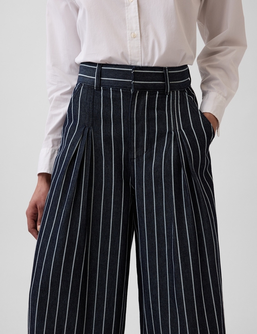 Gap × HFR Extra High Rise Stripe Denim Trousers by LaTouché