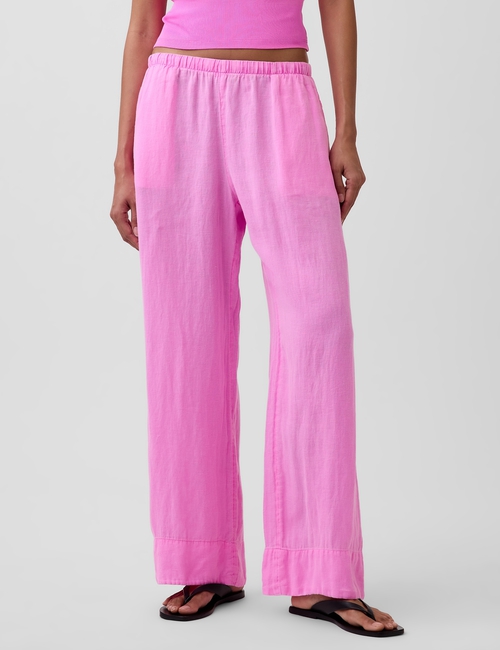 LINEN DRAWSTRING WL PANT