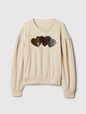 Kids Relaxed Flippy-Sequin Graphic Sweatshirt