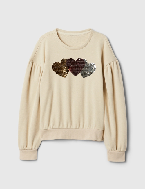Kids Relaxed Flippy-Sequin Graphic Sweatshirt