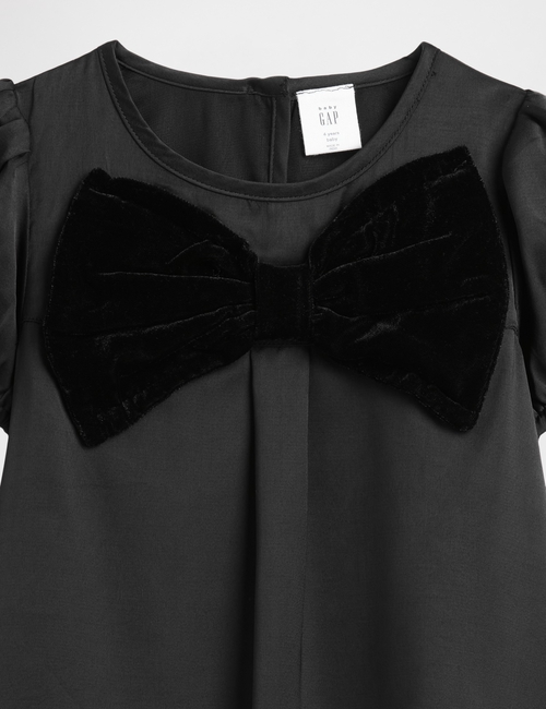 V-WVN BOW DRESS HO25