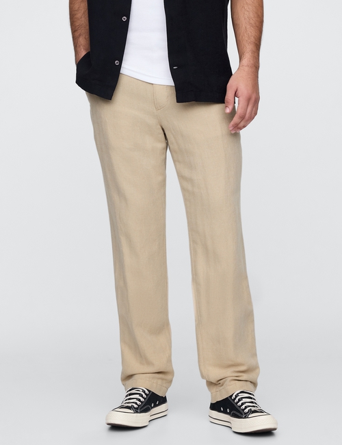 STRAIGHT LINEN PANT