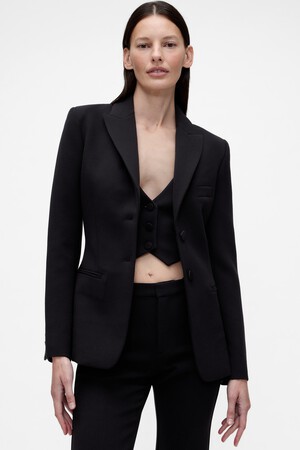 GAP STUDIO DBL WEAVE CLASSIC BLAZER