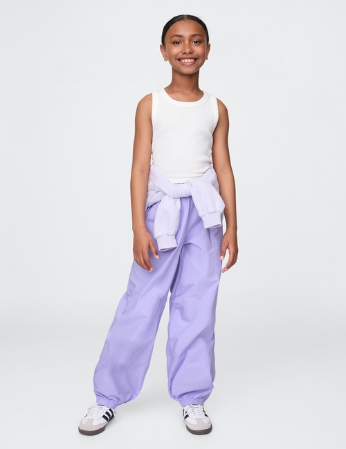 Kids Poplin Baggy Joggers