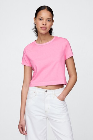 Organic Cotton VintageSoft Cropped T-Shirt