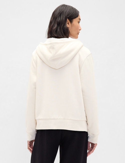 Relaxed Gap Logo Sherpa-Lined Zip Hoodie