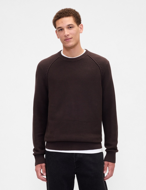 Garter Crewneck Sweater