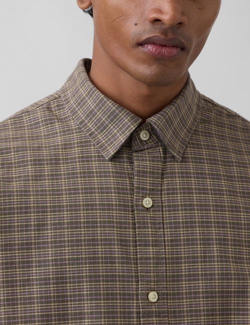 Relaxed Straight-Hem Oxford Shirt