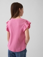 Kids Arch Logo Ruffle T-Shirt