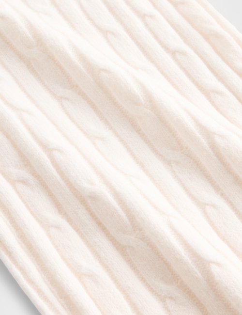 CashSoft Cable-Knit Sweater Pants