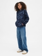 Kids Relaxed Gap Print Hoodie