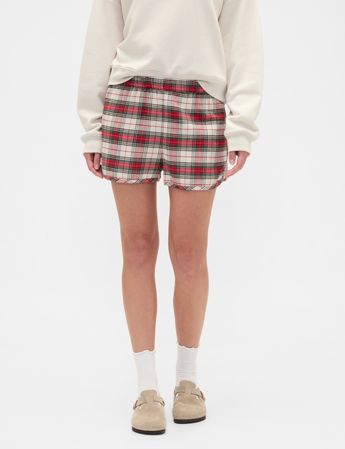 Flannel PJ Shorts