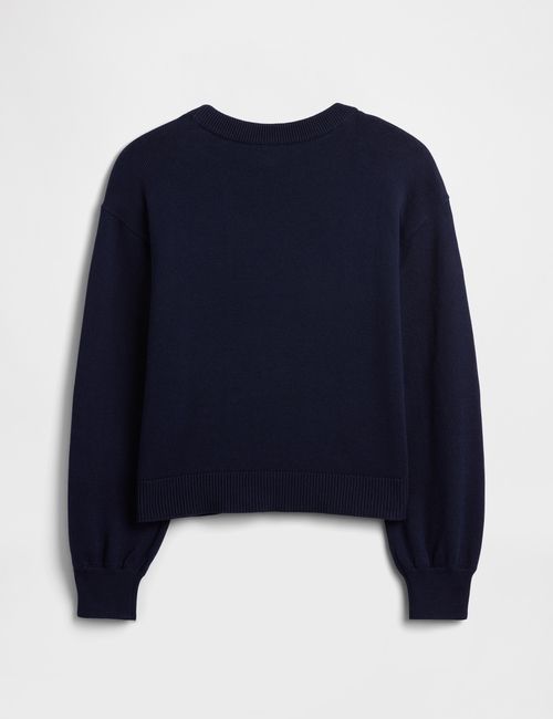 V-INTARSIA PO SWEATER