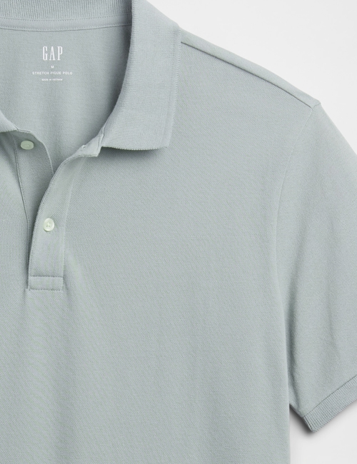 V-STRETCH PIQUE POLO - SOLID