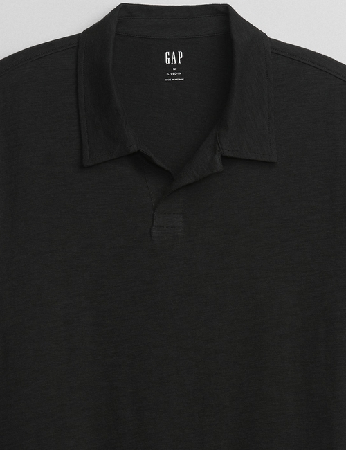 Lived-In Johnny Collar Polo Shirt