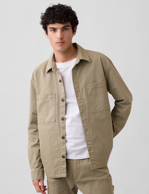 V-TWILL SHACKET