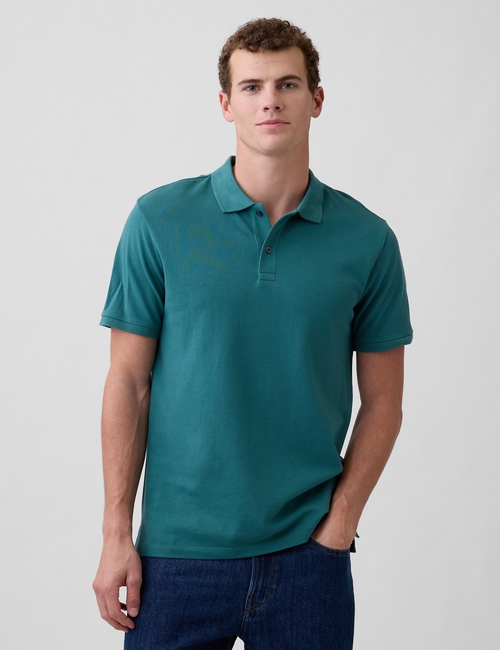 V-STRETCH PIQUE POLO - SOLID