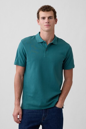 V-STRETCH PIQUE POLO - SOLID