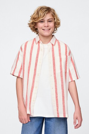 Kids Linen-Cotton Relaxed Shirt