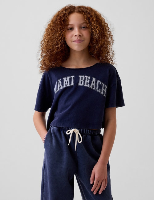 Kids Oversized Wide-Neck T-Shirt