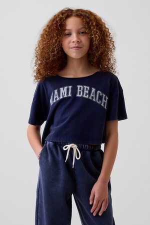 Kids Oversized Wide-Neck T-Shirt