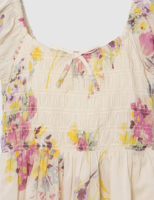 Kids Floral Tiered Dress