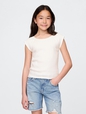 Kids Lace-Trim Pointelle T-Shirt