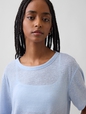 SS LINEN OVERSIZED TEE