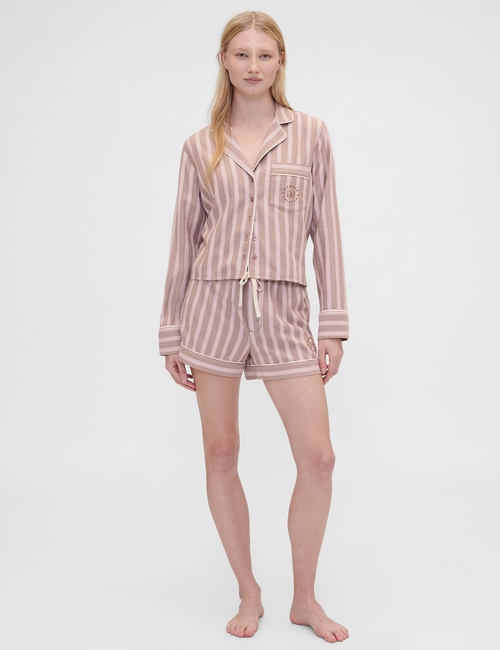 GAP X SUMMER FRIDAYS PRINTED FLANNEL PJ SHORTSTR