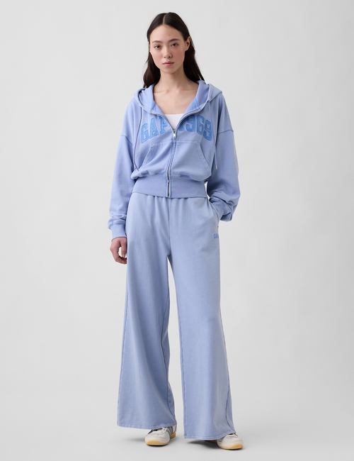 French Terry Oversized 1969 Logo Zip Hoodie