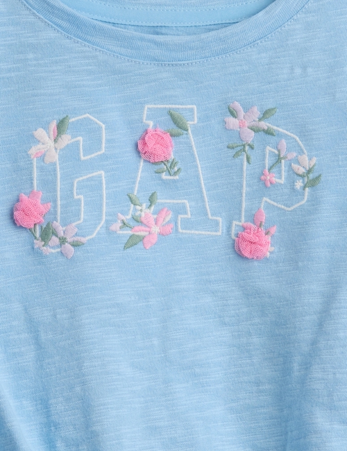 Baby & Todder Organic Cotton Embroidered Logo T-Shirt