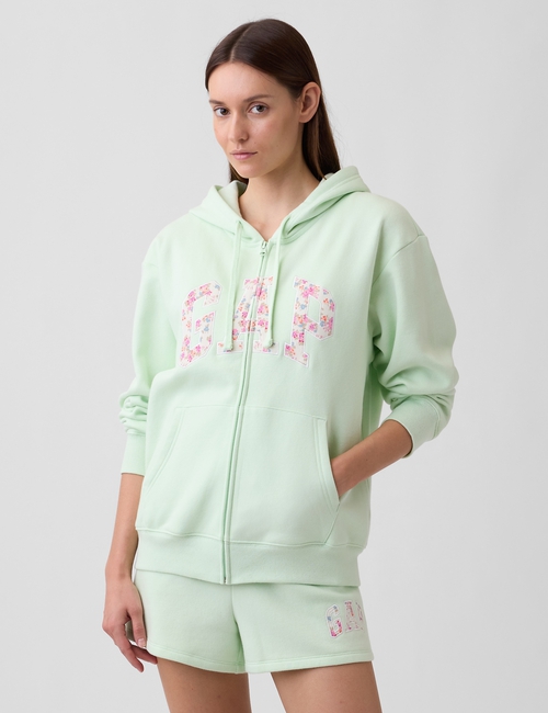 Relaxed Gap Logo Zip Hoodie