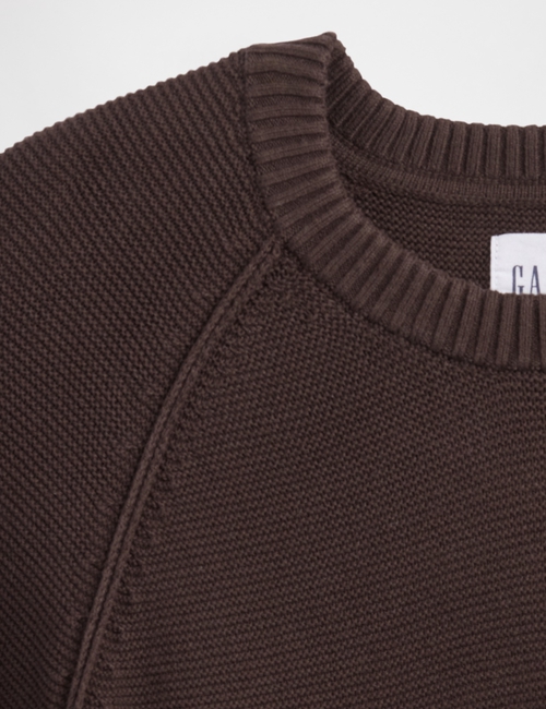 Garter Crewneck Sweater