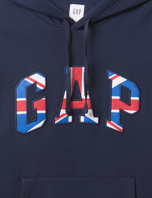 V-UK FLAG LOGO HOODIE