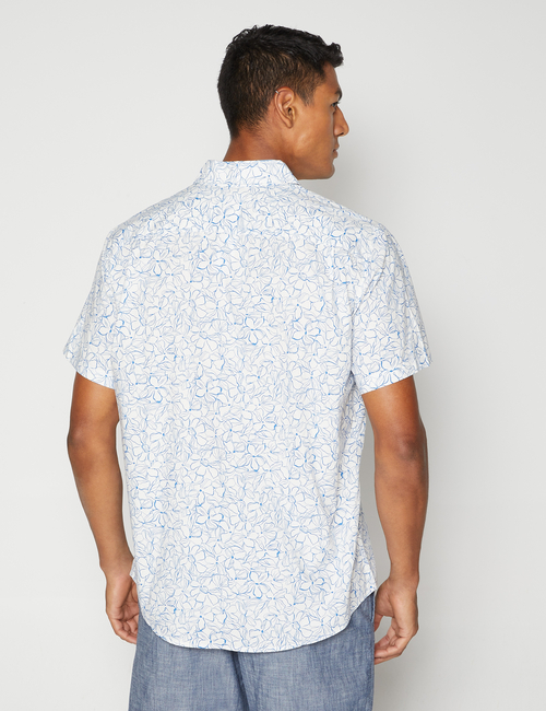 Stretch Poplin Shirt in Slim Fit