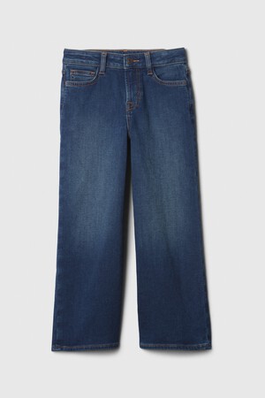 Kids High Rise SuperSoft Wide-Leg Ankle Jeans