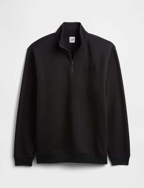 Relaxed Gap Logo Quarter-Zip Sweatshirt