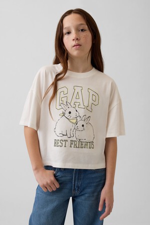 Kids Oversized Graphic Logo T-Shirt