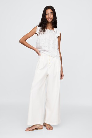 GAP X DOEN PLEAT TWILL PNT