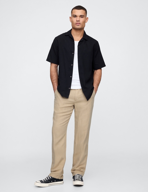 STRAIGHT LINEN PANT