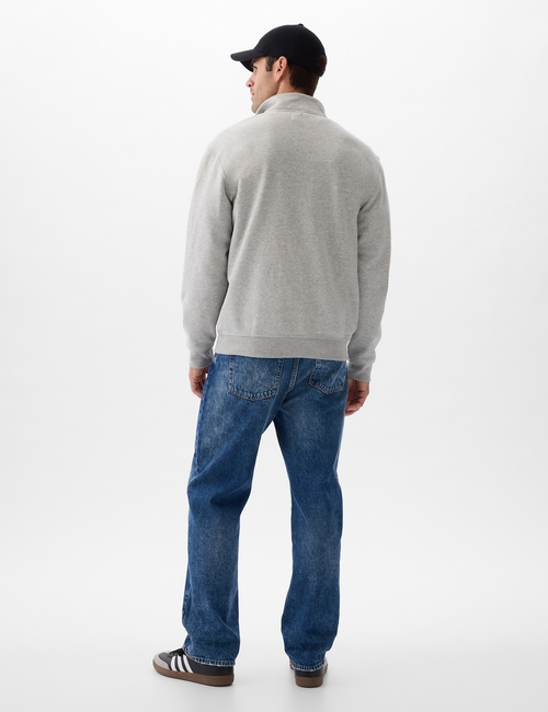 Relaxed Gap Logo Quarter-Zip Sweatshirt