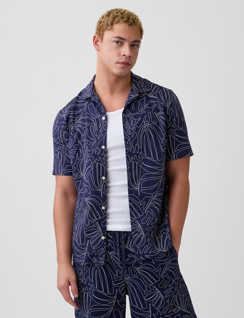 Linen-Blend Vacay Shirt in Standard Fit