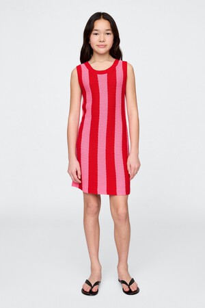 Kids Crochet Stripe Dress