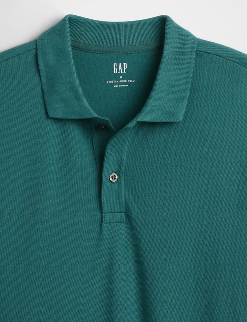 V-STRETCH PIQUE POLO - SOLID